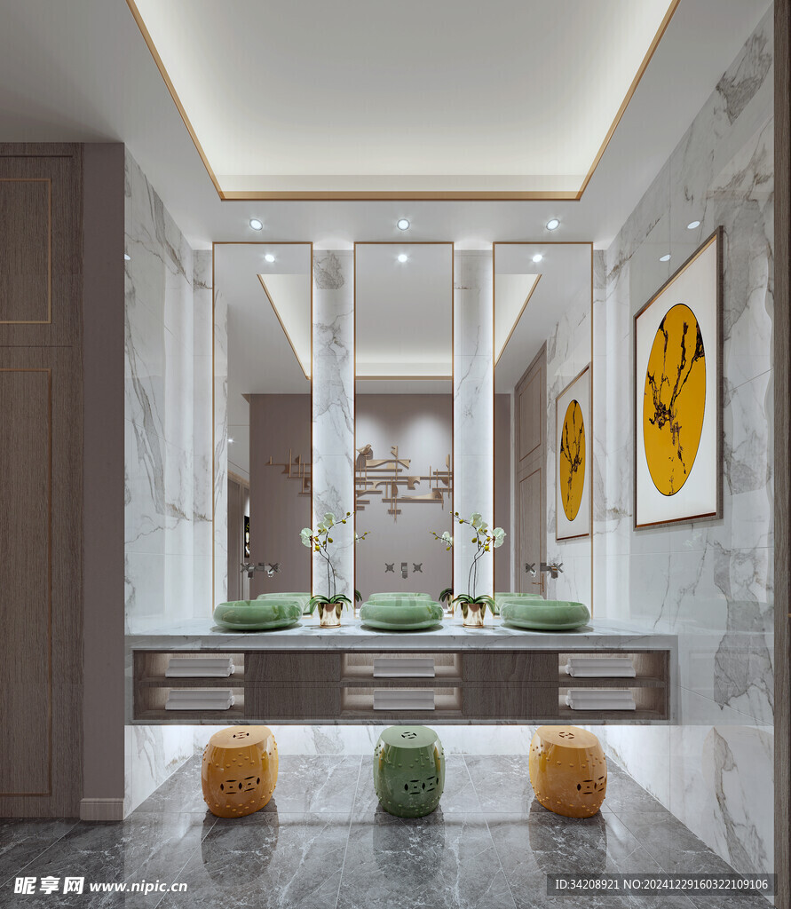 卫生间厕所洗手台盆卫浴家居装修