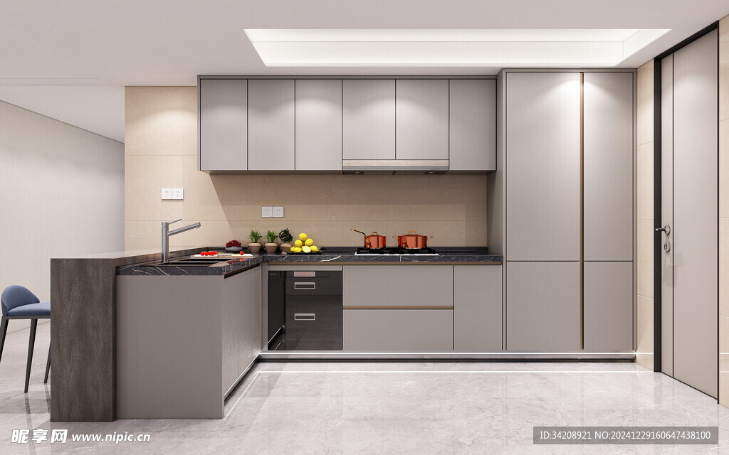 家居客厅卧装修高定现代简约设计