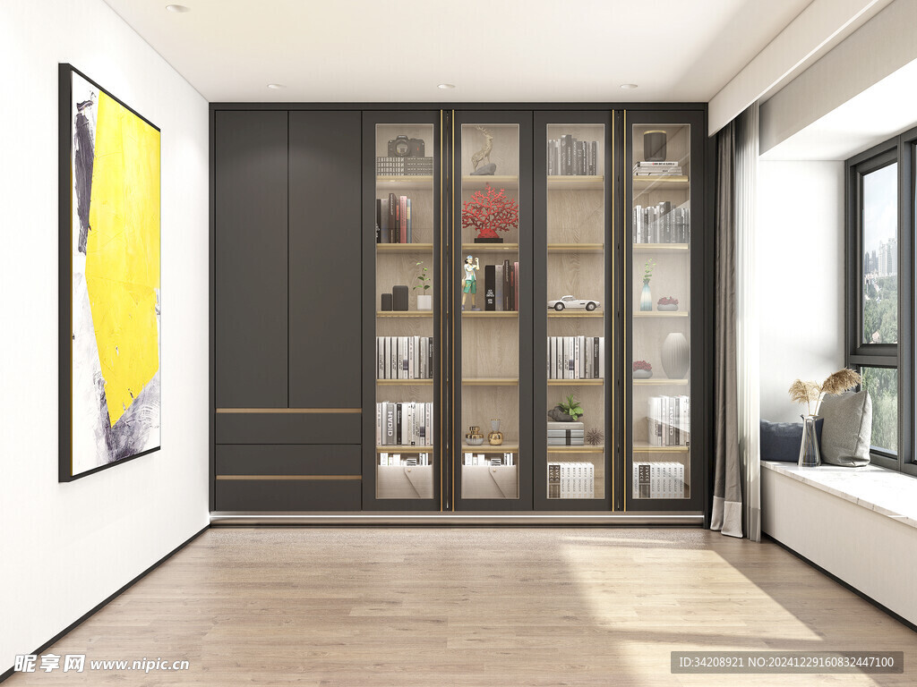 家居客厅卧装修高定现代简约设计