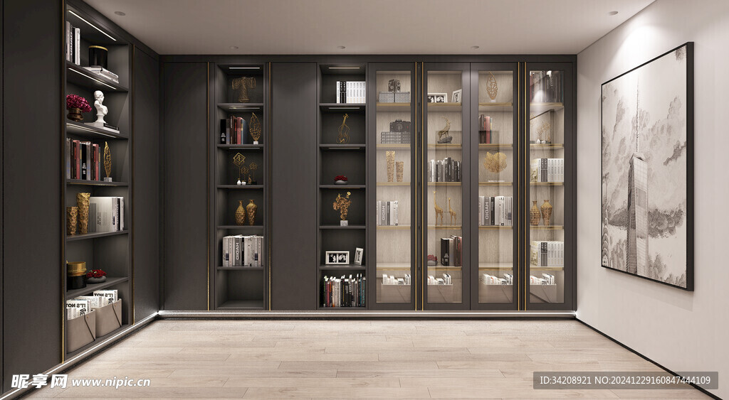 家居客厅卧装修高定现代简约设计