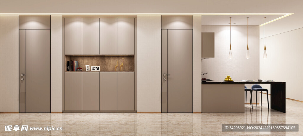 家居客厅卧装修高定现代简约设计