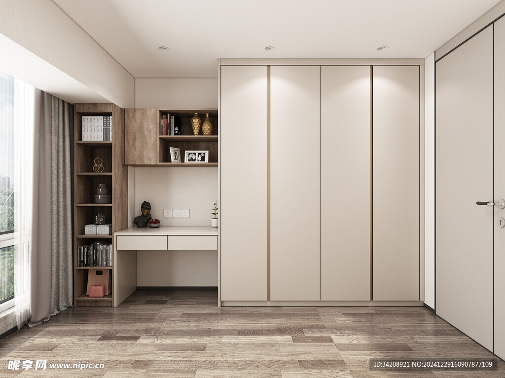 家居客厅卧装修高定现代简约设计