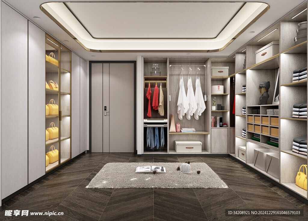 家居客厅卧装修高定现代简约设计