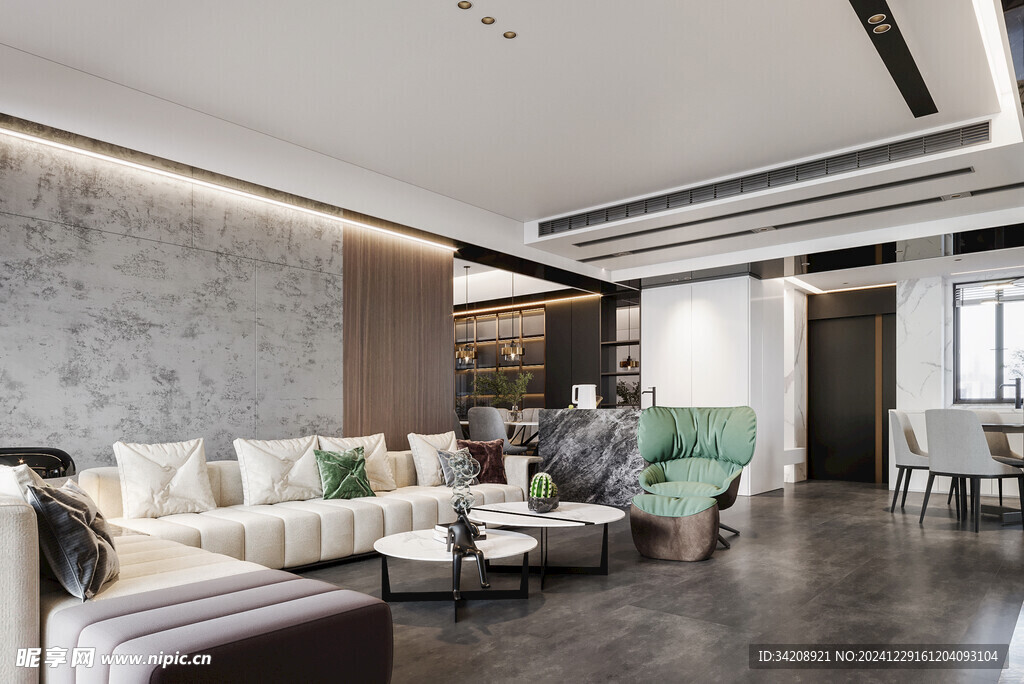 家居客厅卧装修柜子现代简约设计