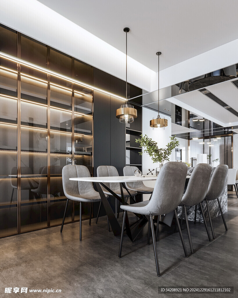 家居客厅卧装修柜子现代简约设计