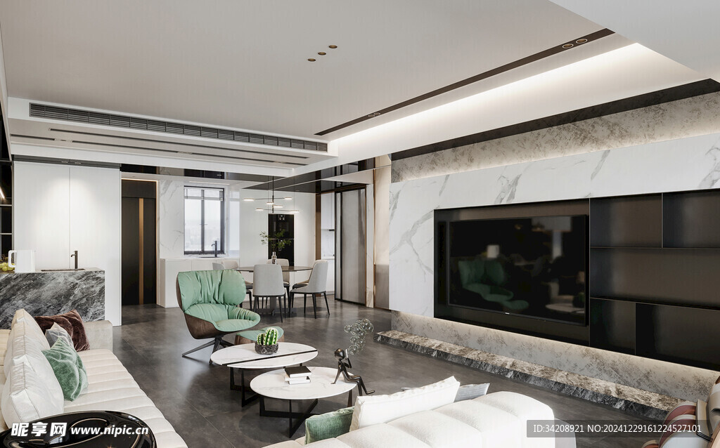 家居客厅卧装修柜子现代简约设计