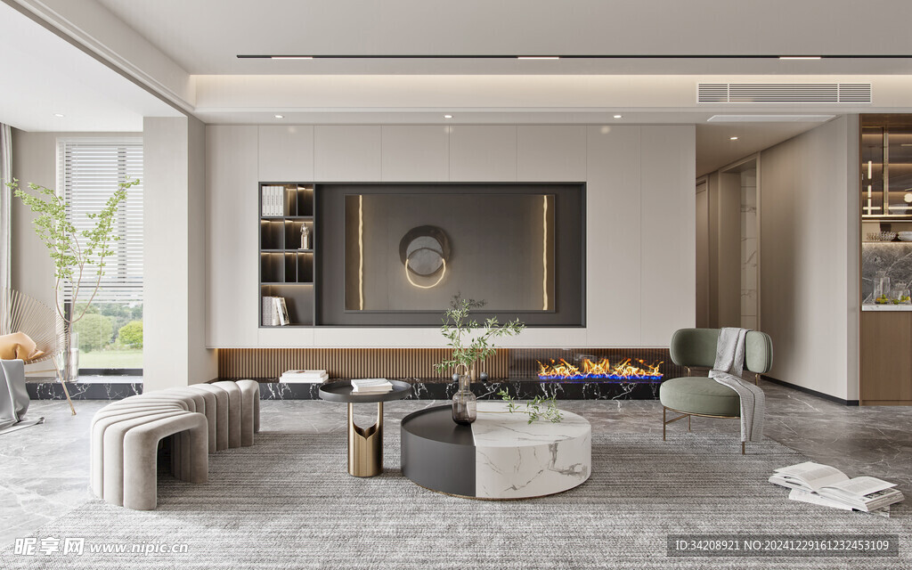 家居客厅卧装修柜子现代简约设计