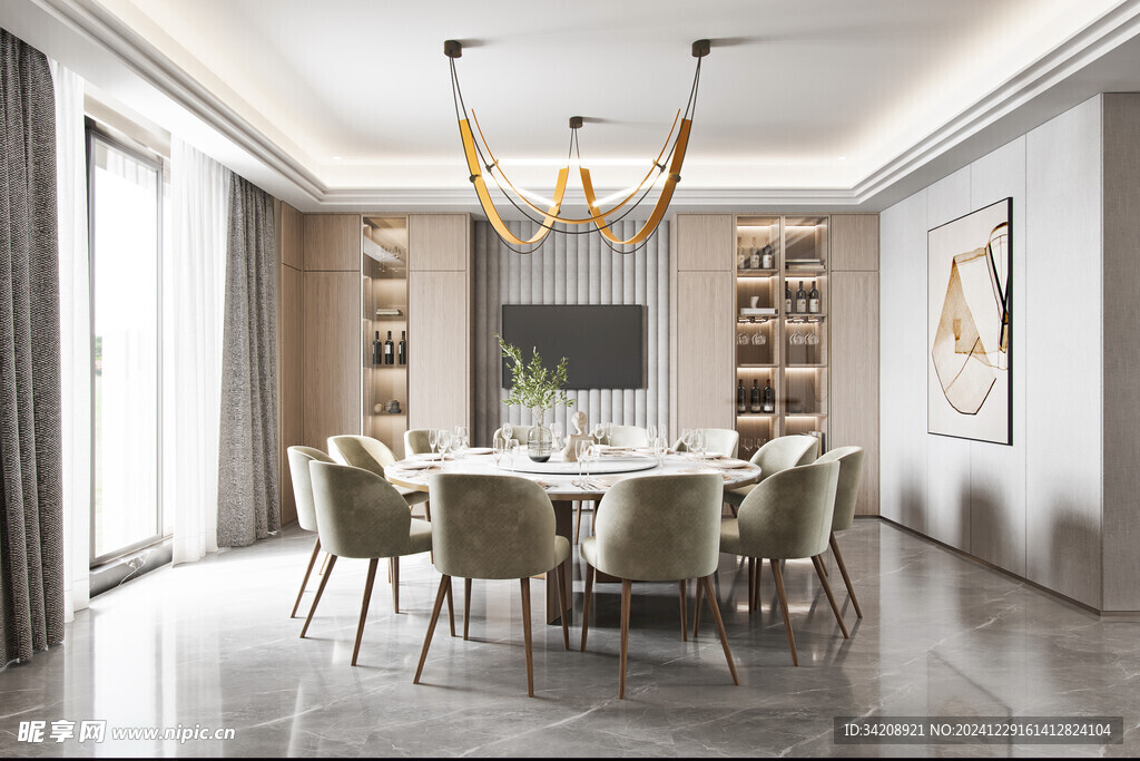 家居客厅卧装修柜子现代简约设计