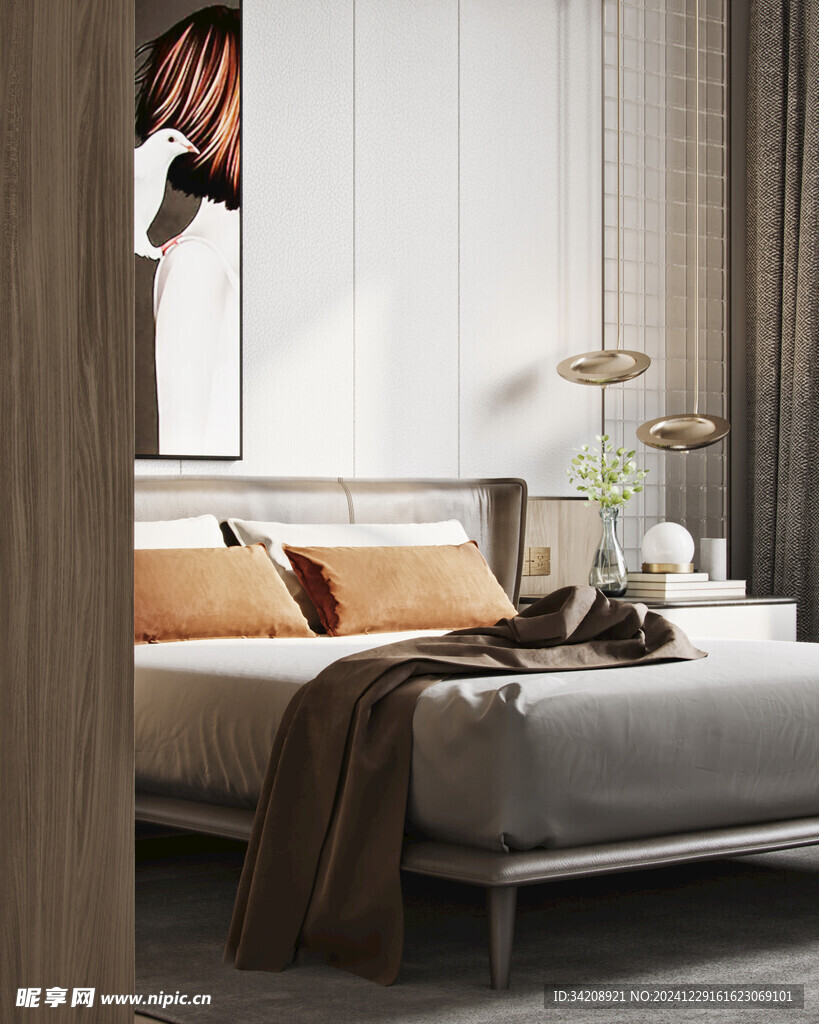 家居客厅卧装修柜子现代简约设计