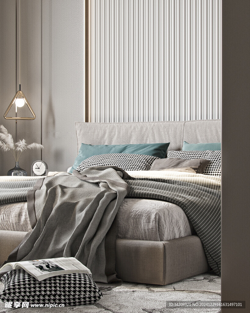 家居客厅卧装修柜子现代简约设计