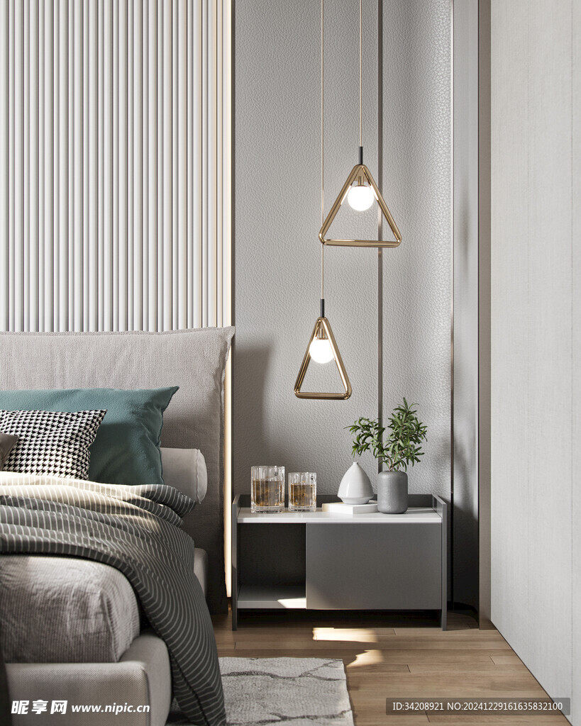 家居客厅卧装修柜子现代简约设计