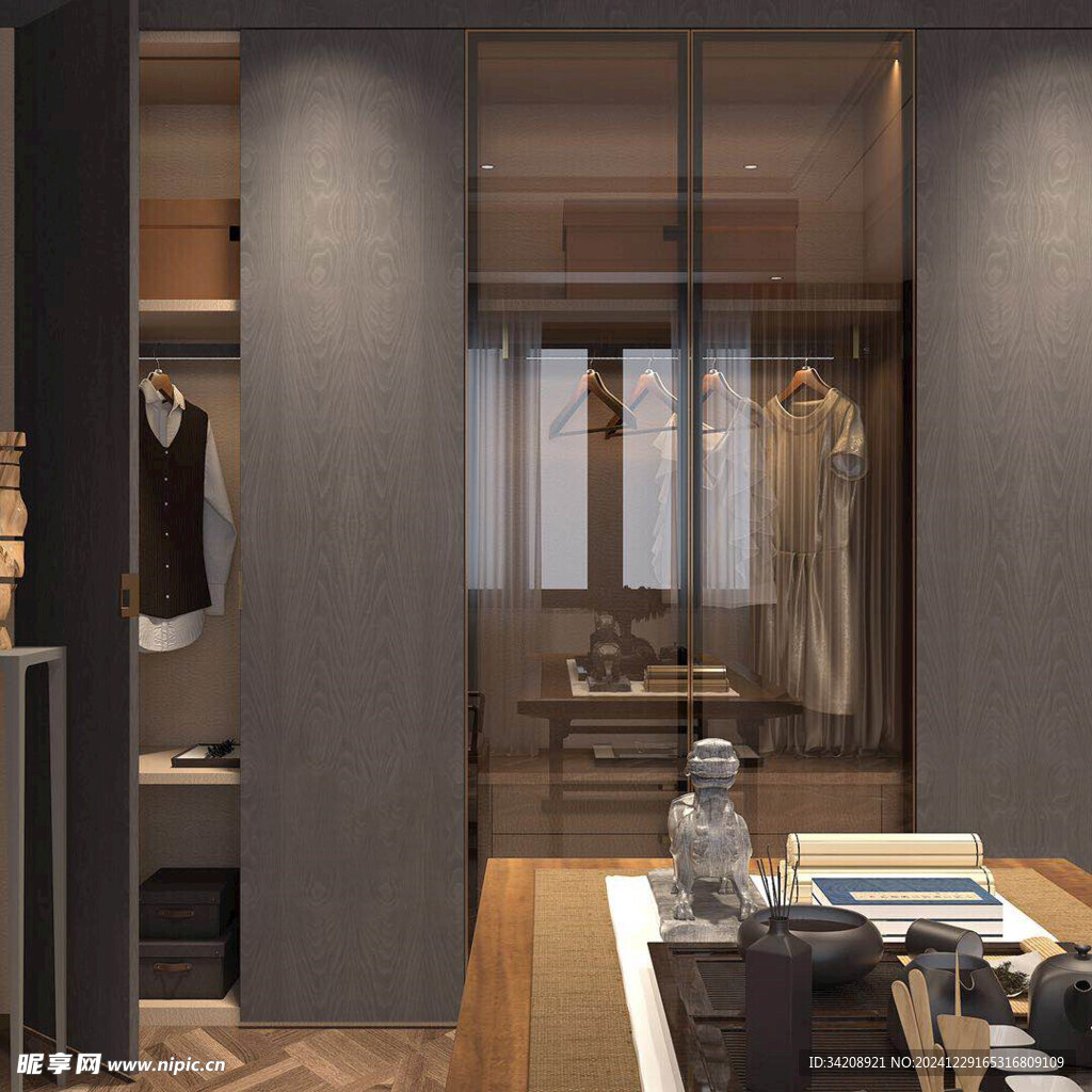 家居客厅卧装修高定现代简约设计