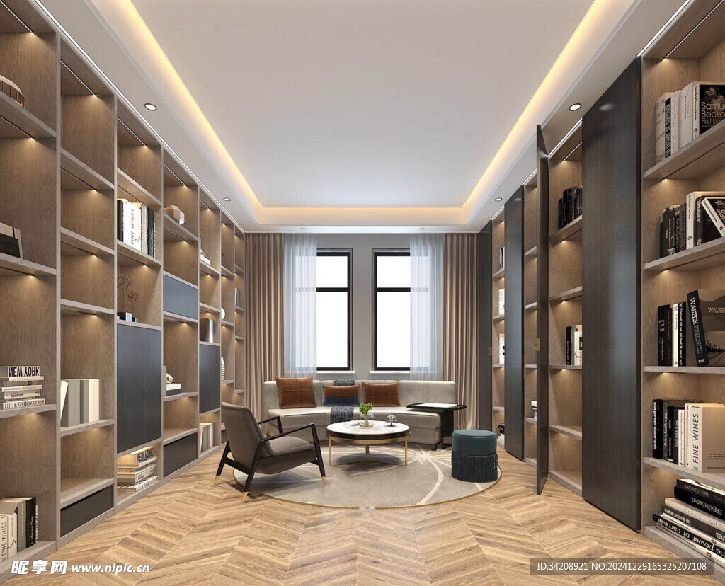 家居客厅卧装修高定现代简约设计