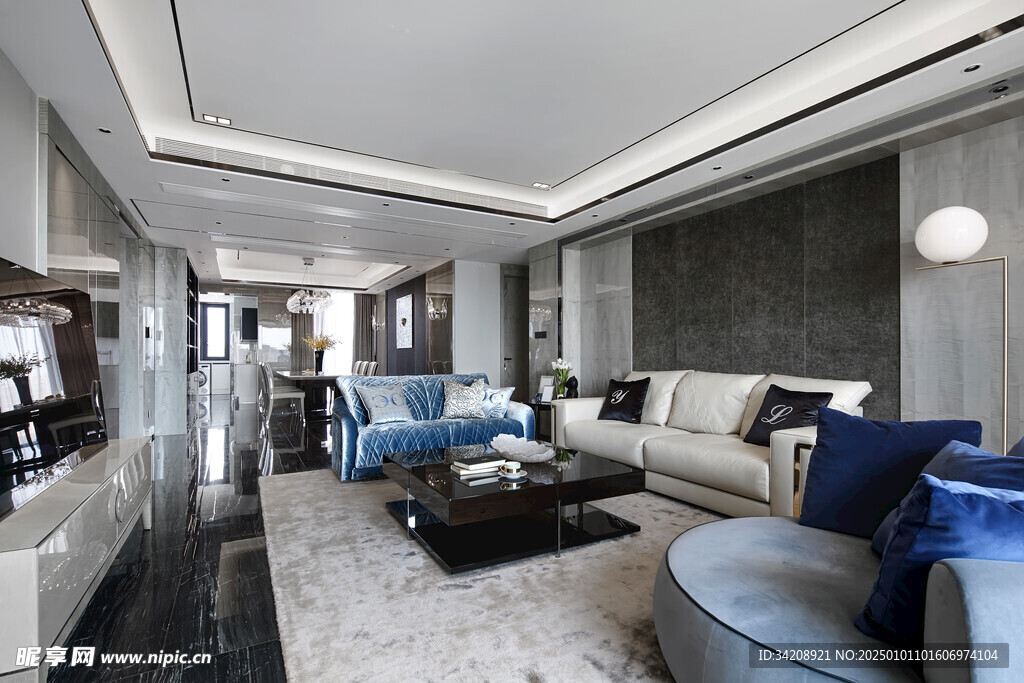 家居客厅卧装修卧室现代简约设计