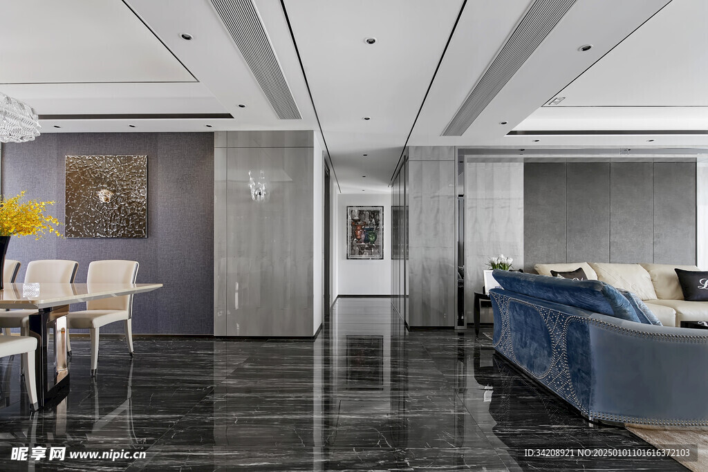 家居客厅卧装修卧室现代简约设计