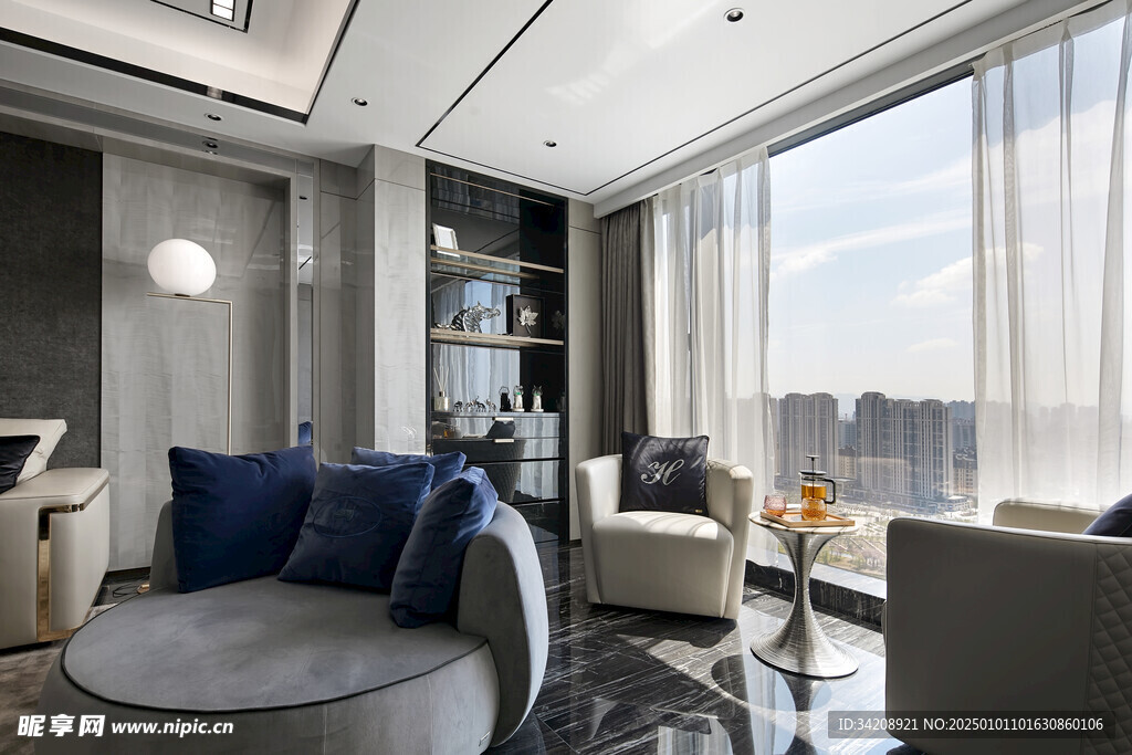 家居客厅卧装修卧室现代简约设计