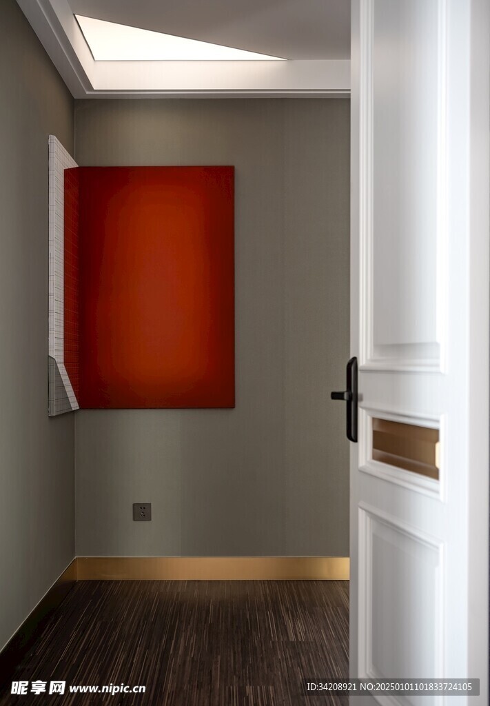 家居客厅卧装修卧室现代简约玄关