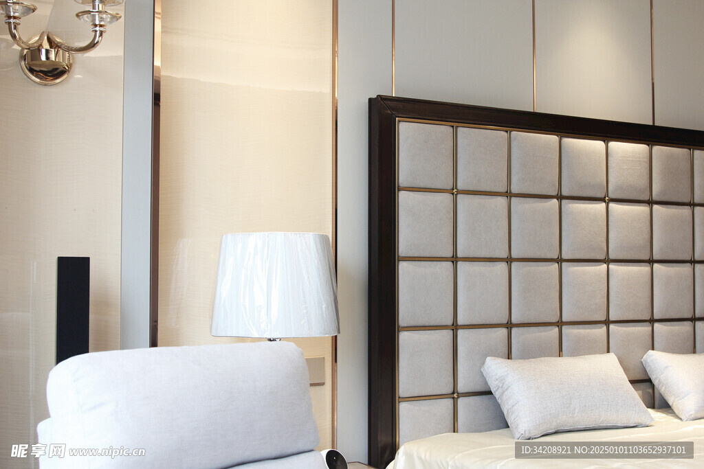 家居客厅卧装修卧室现代简约设计