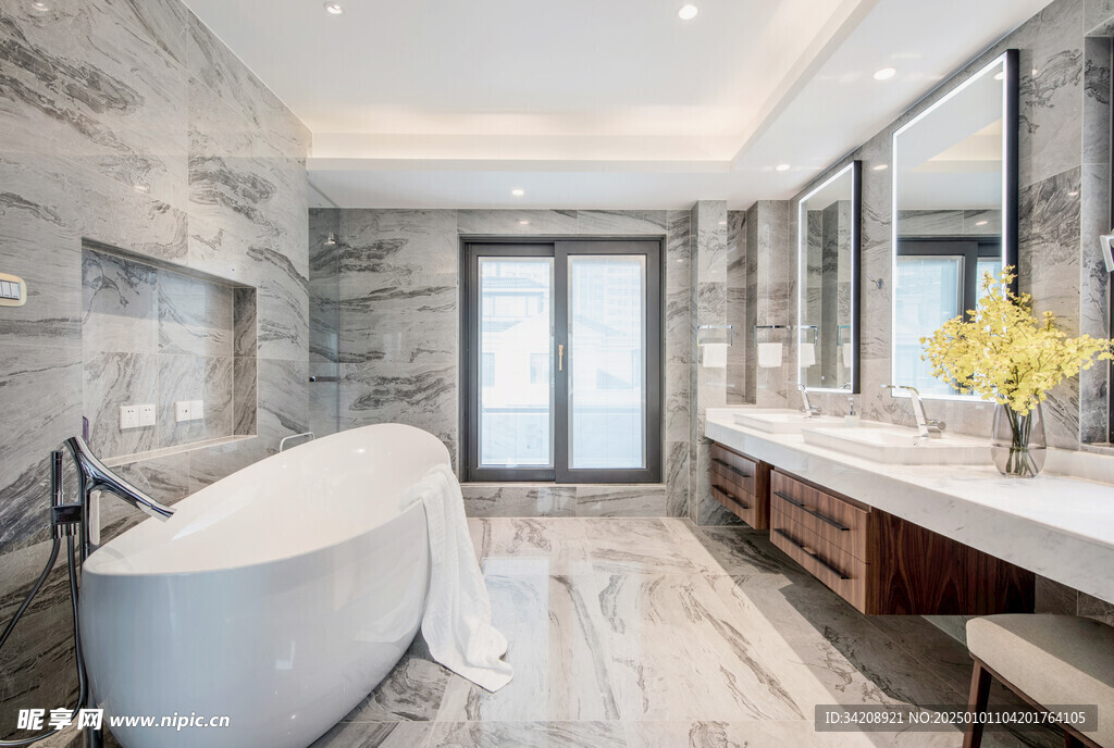 卫生间浴缸厕所干湿分离洗澡