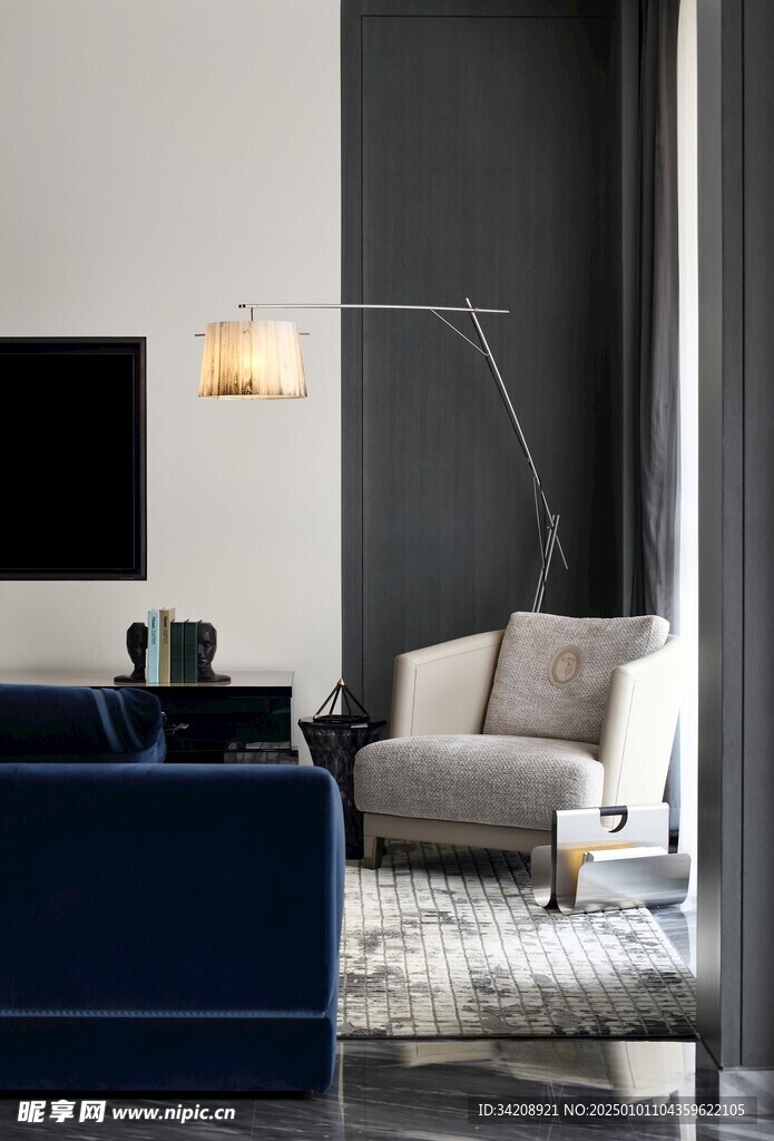 家居客厅卧装修卧室现代简约设计