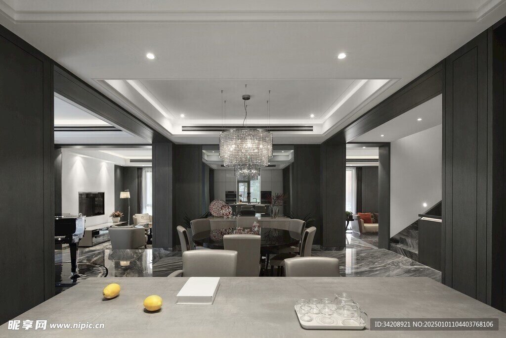 客厅卧室装修极简现代简约中古风