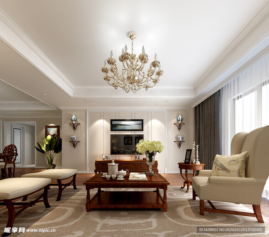 吊顶天花客厅卧装修卧室现代简约