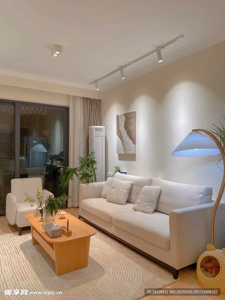 吊顶天花无主灯客厅卧室现代简约