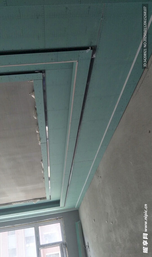 黑钛吊顶天花板客厅卧室装修极简