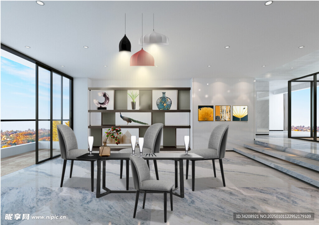 装修乳胶漆北欧家具墙面软装搭配