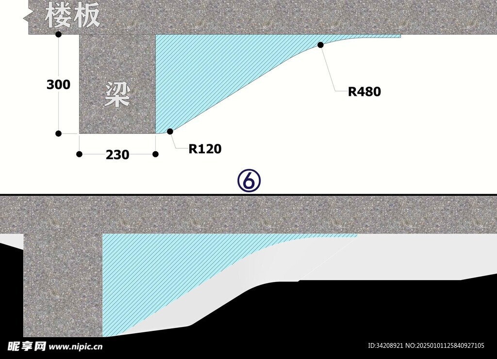 曲弧手法弱化家具装修天花板设计