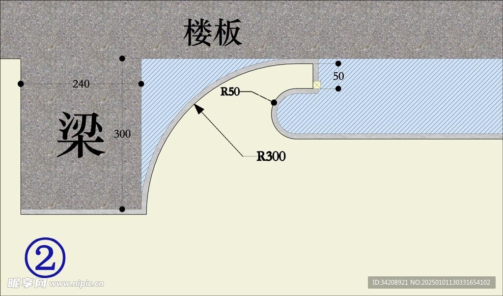 包梁圆弧设计手法家居装修设计