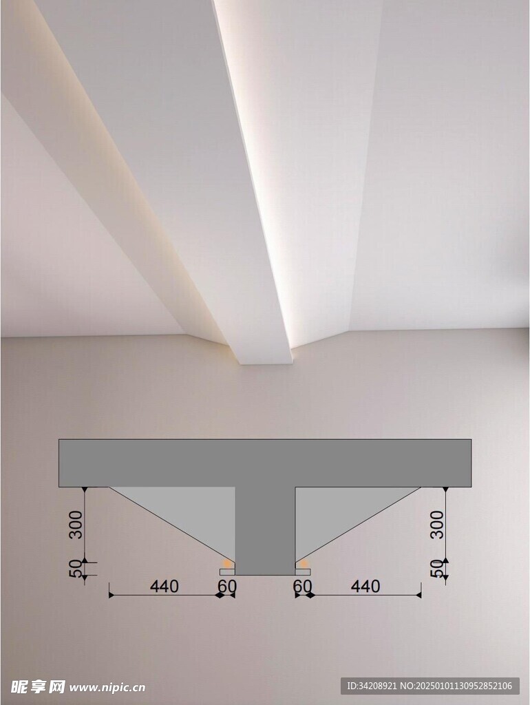 顶上天花有梁的弱化方法家居装修
