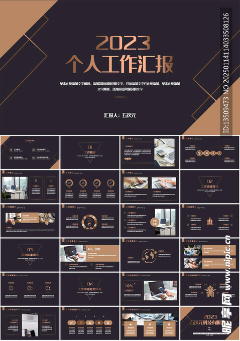 个人工作汇报ppt