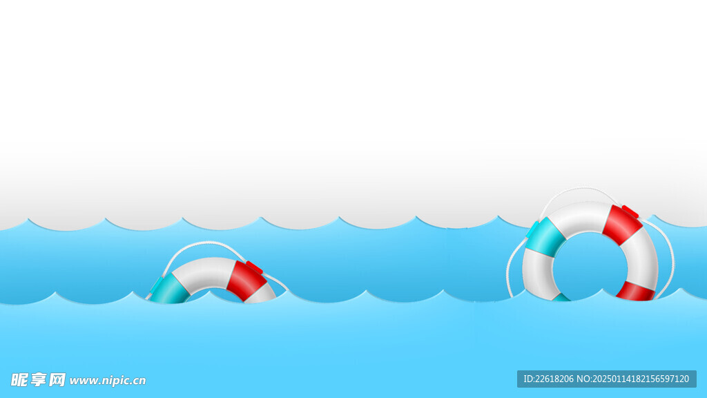 嬉水潮玩季旅游海报素材