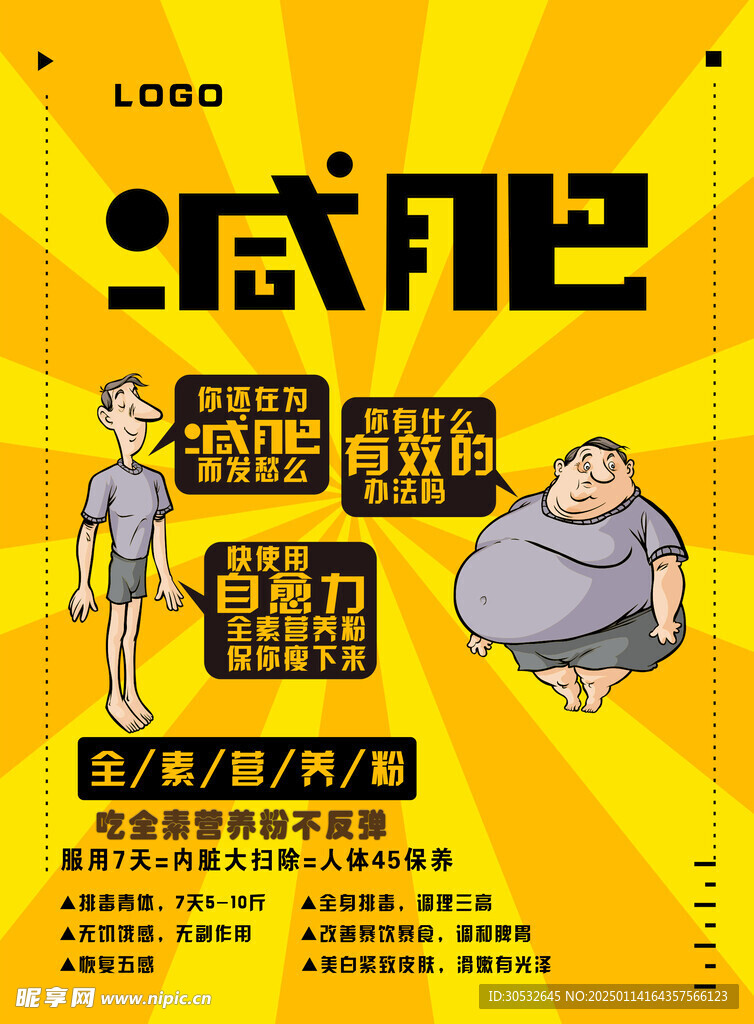 减肥传单 DM宣传单