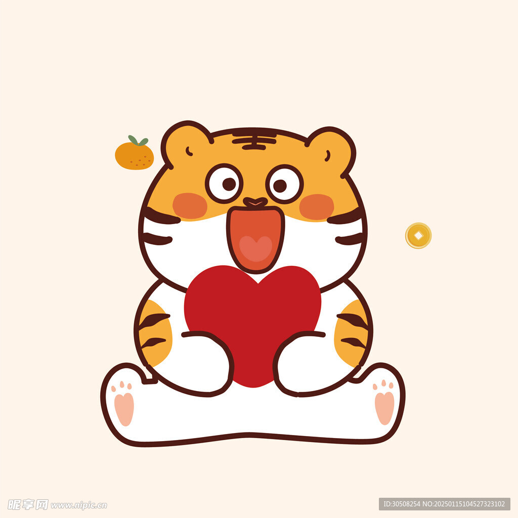 虎萌萌地垫入户爱心