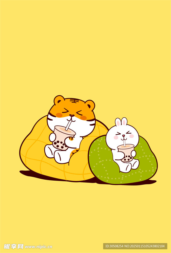 虎萌萌快乐兔沙发