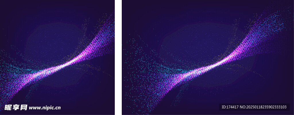 梦幻数字化线条