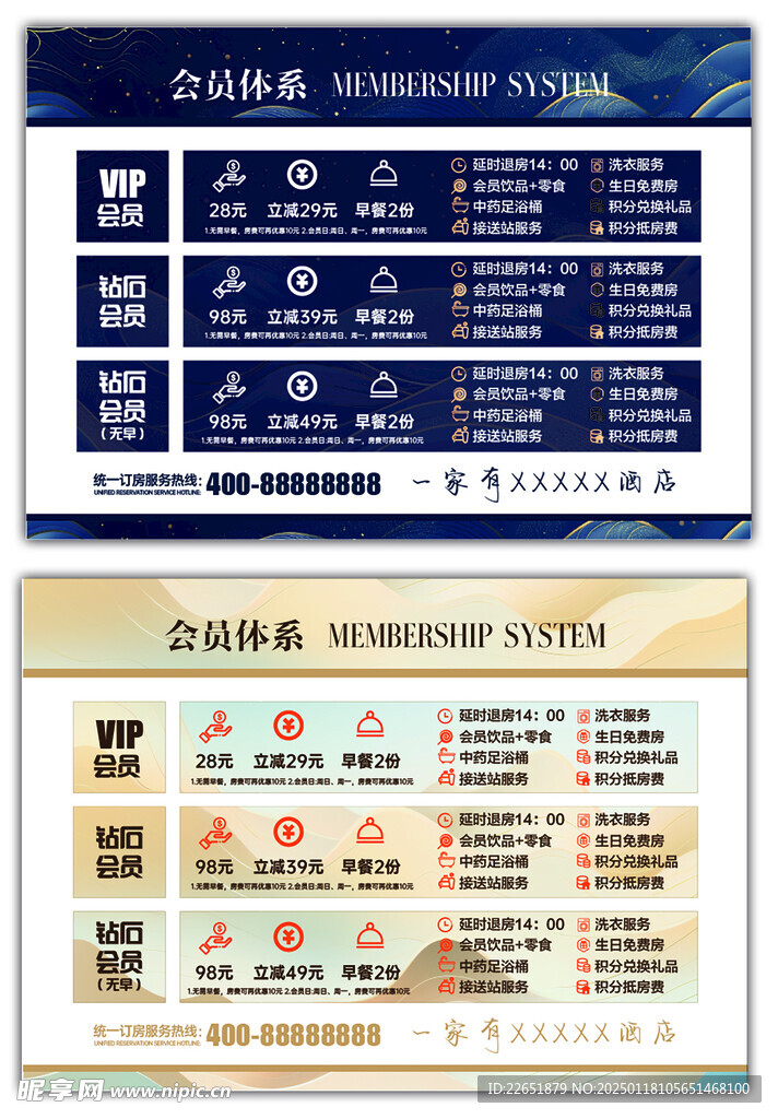 高端酒店会员权益设计