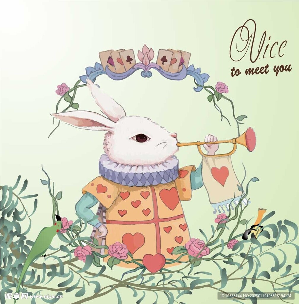 北欧儿童小白兔先生