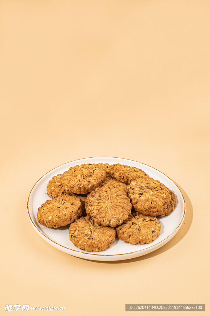 红豆燕麦饼干