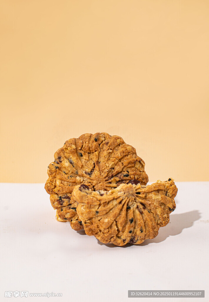 红豆燕麦饼干
