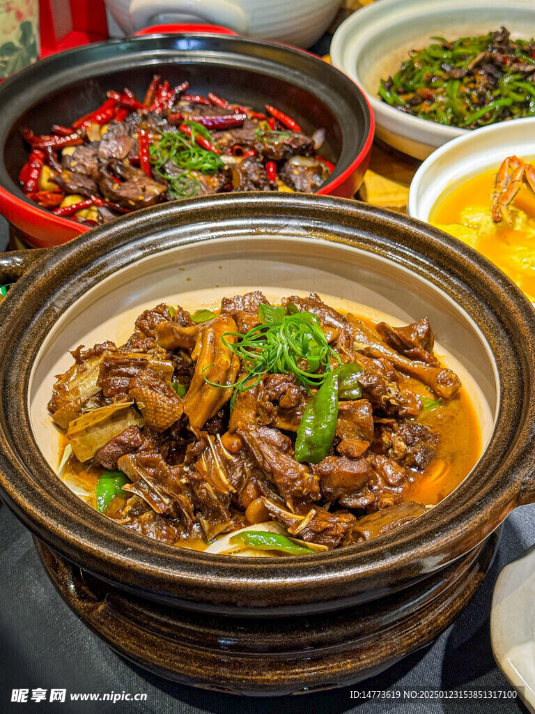 砂锅鸭肉煲