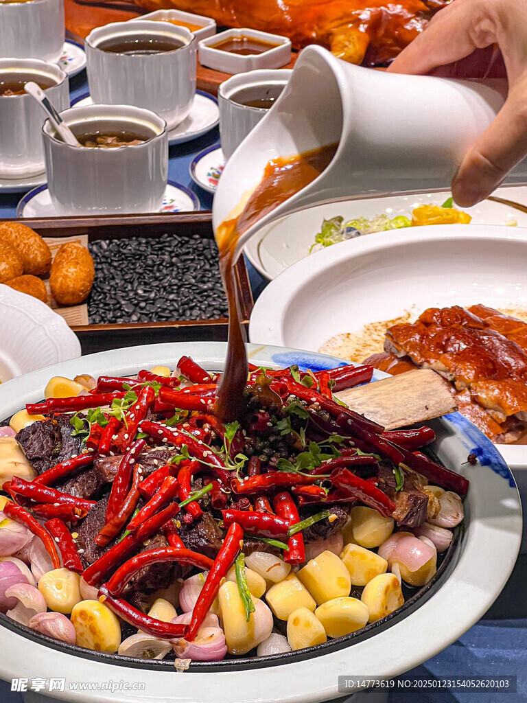 铁板香辣牛肉片