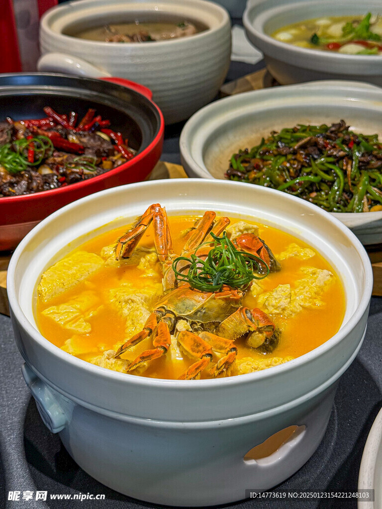 蟹黄豆腐煲