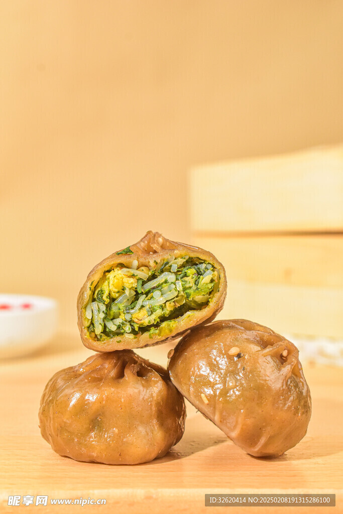 小笼包 荞麦包 