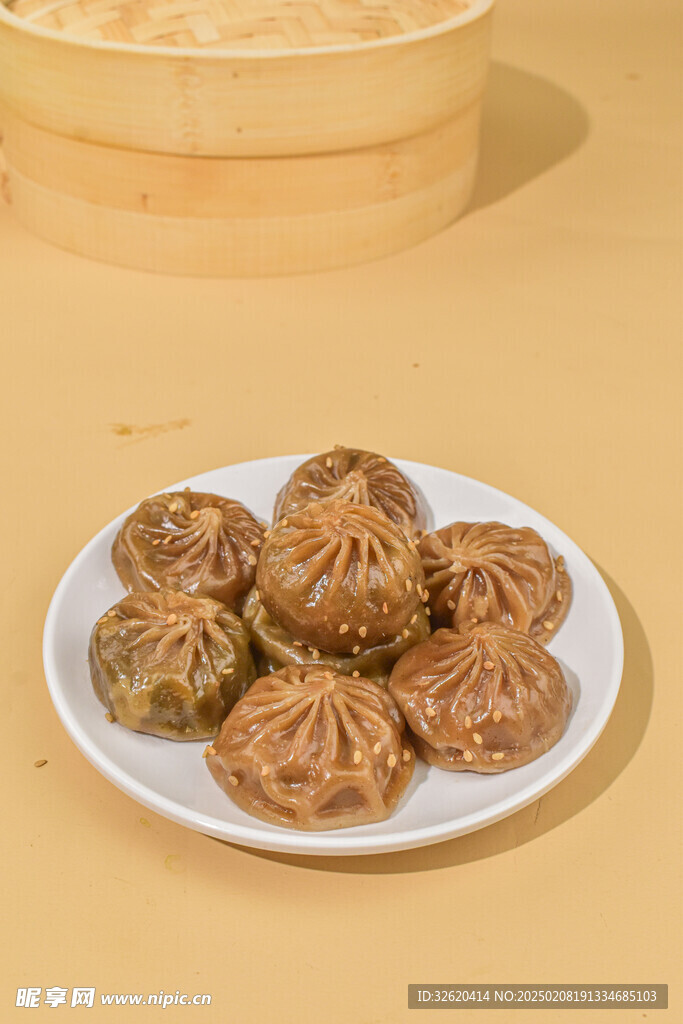小笼包 荞麦包 