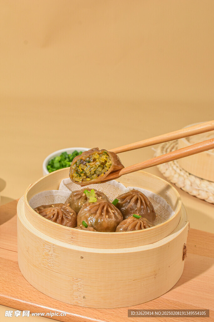小笼包 荞麦包 