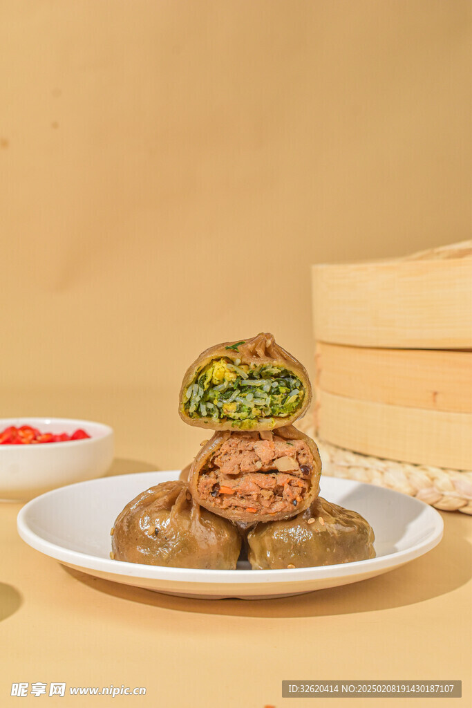 小笼包 荞麦包