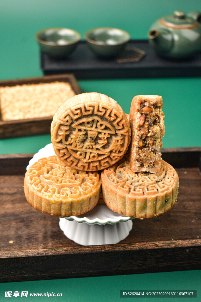 月饼 茶点